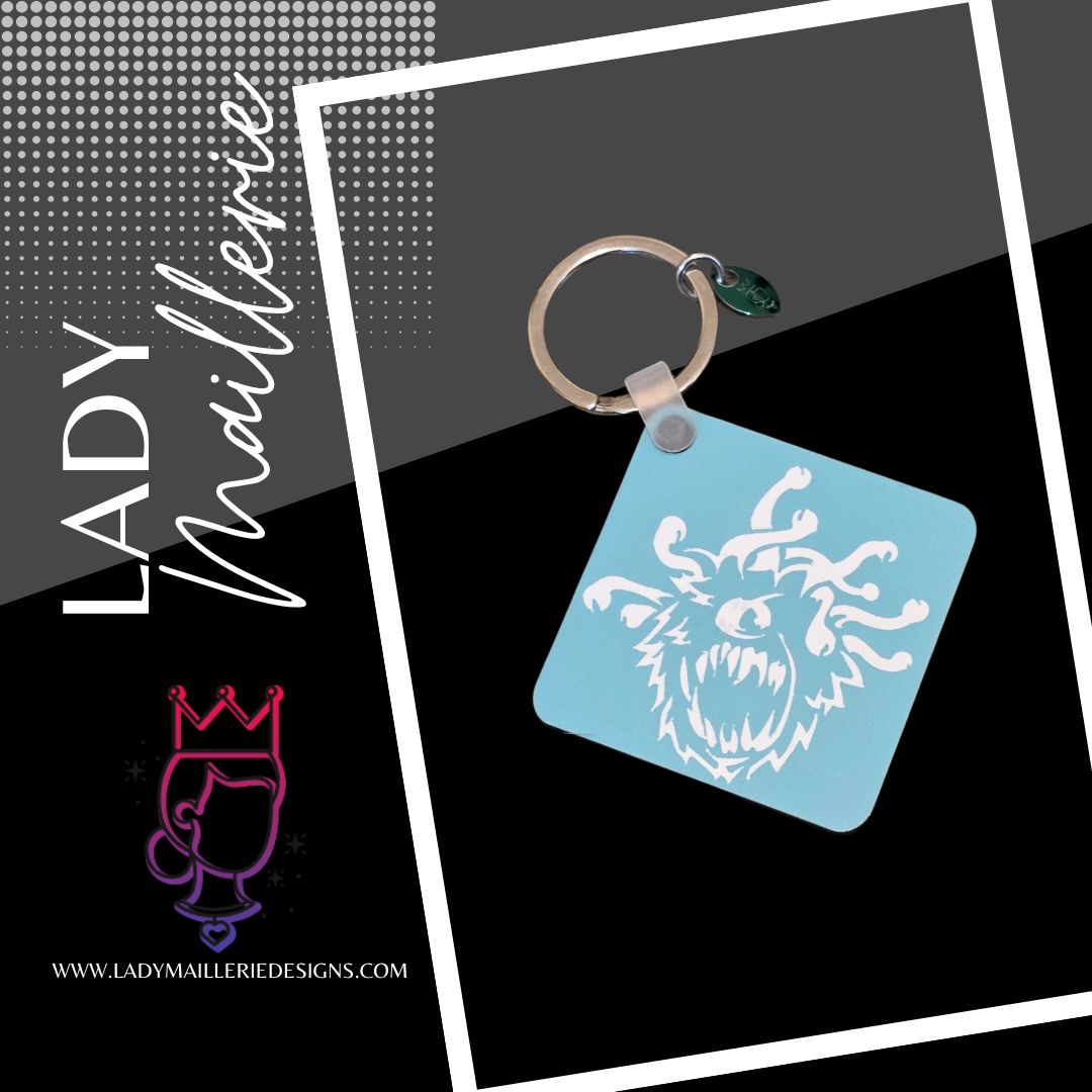 Sky Blue Beholder Keychain