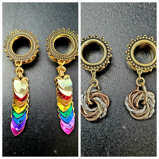 1/2" - 12mm Tunnel Gauged Dangles