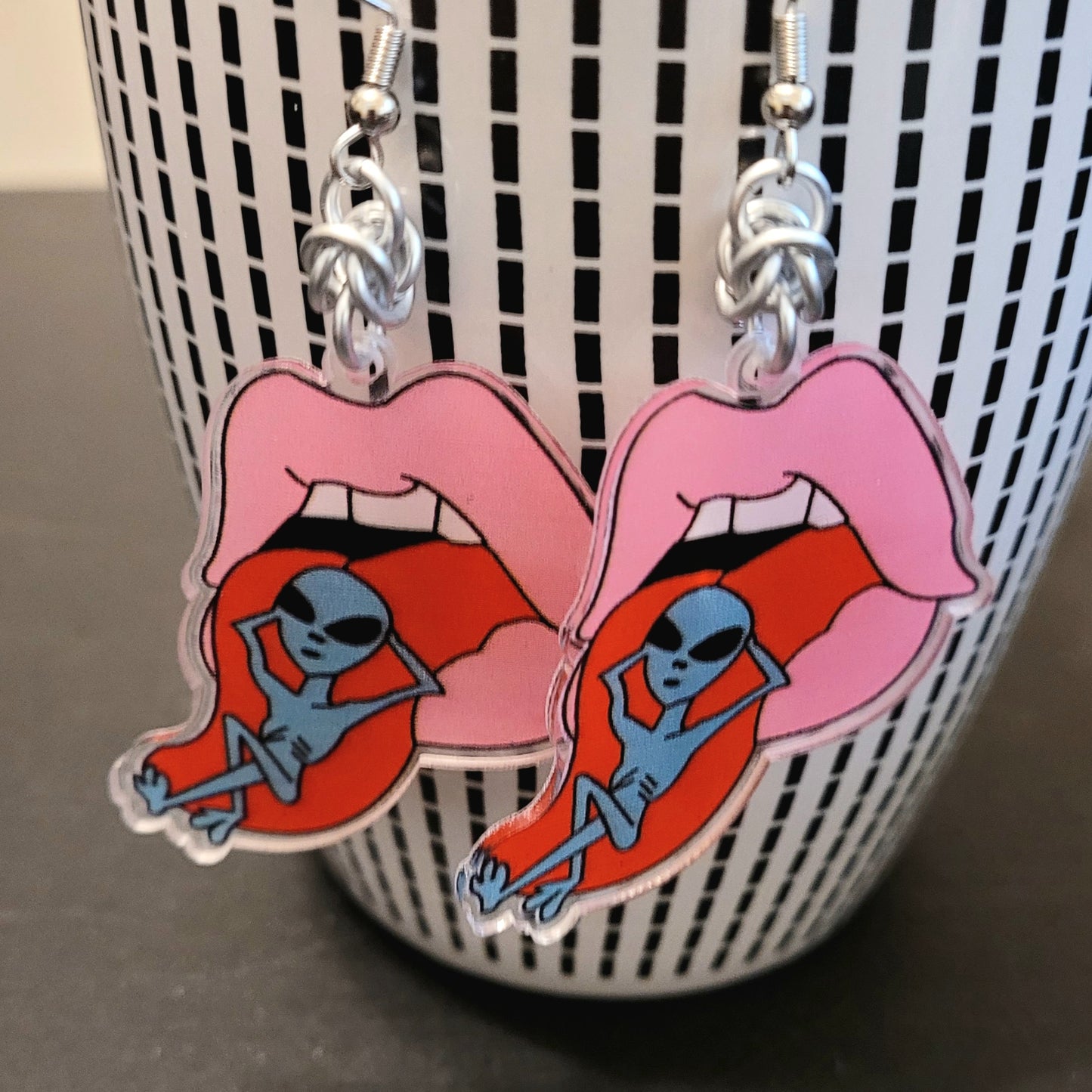 Alien Psychadelic Earrings