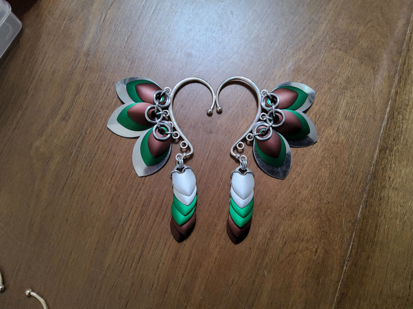Scale Ear Cuff Pair