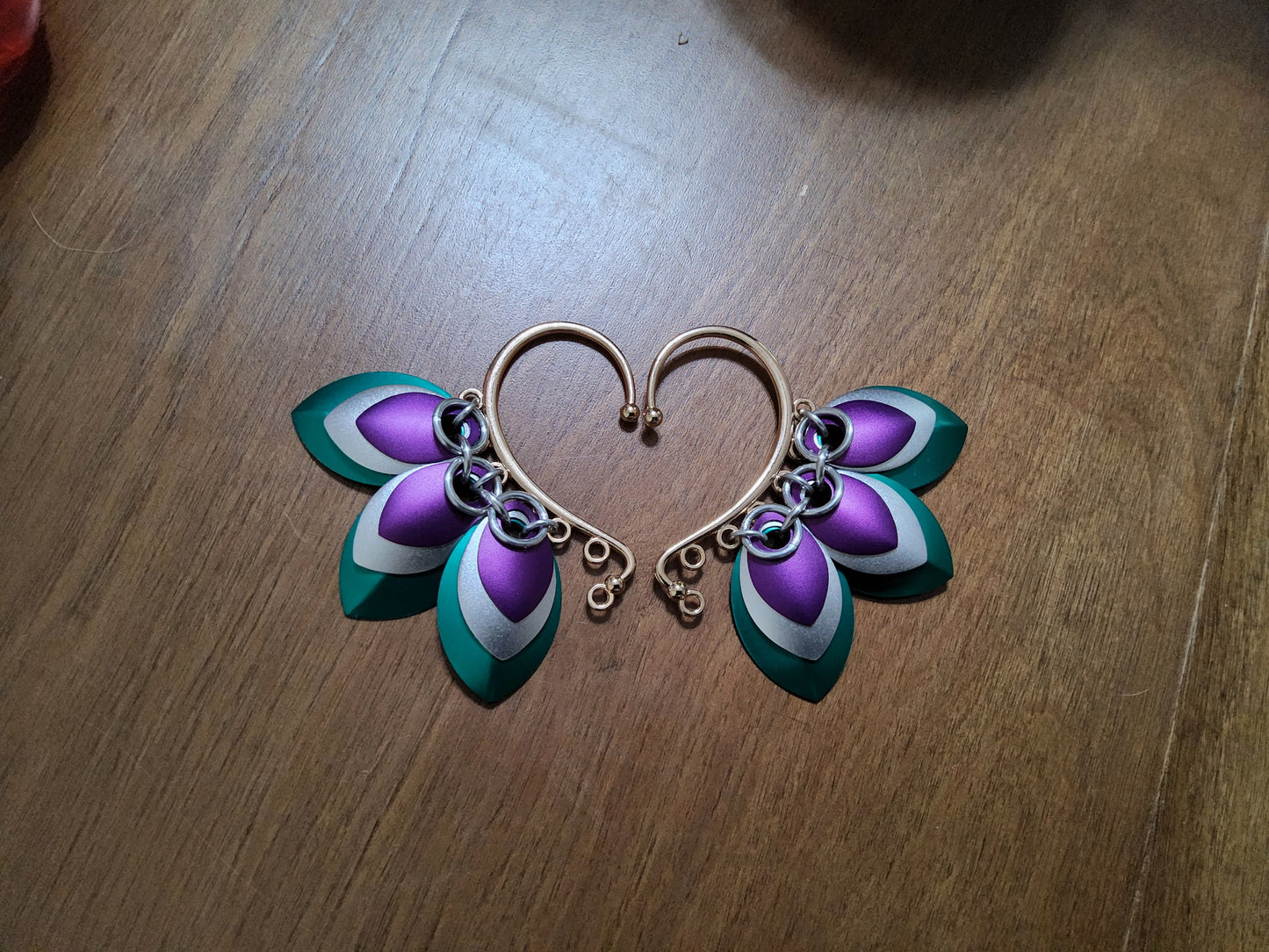 Scale Ear Cuff Pair