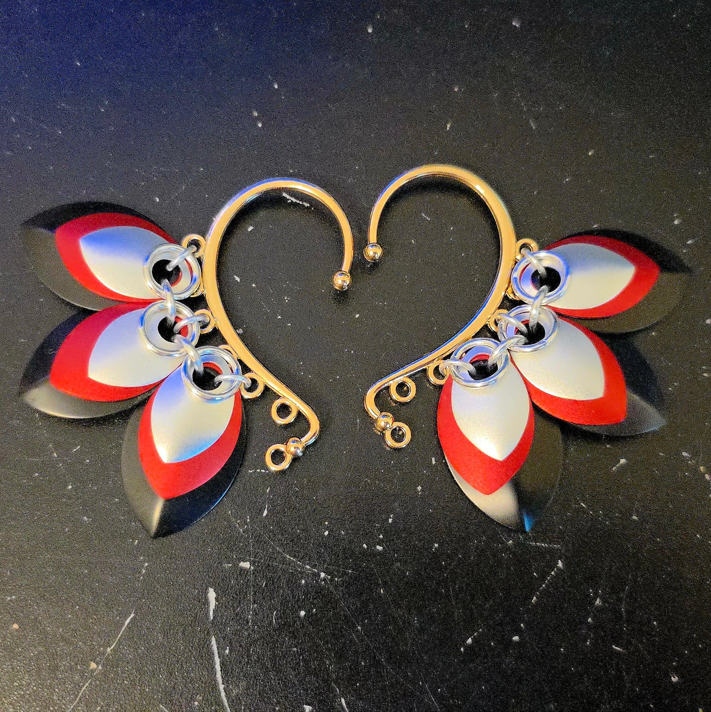 Scale Ear Cuff Pair