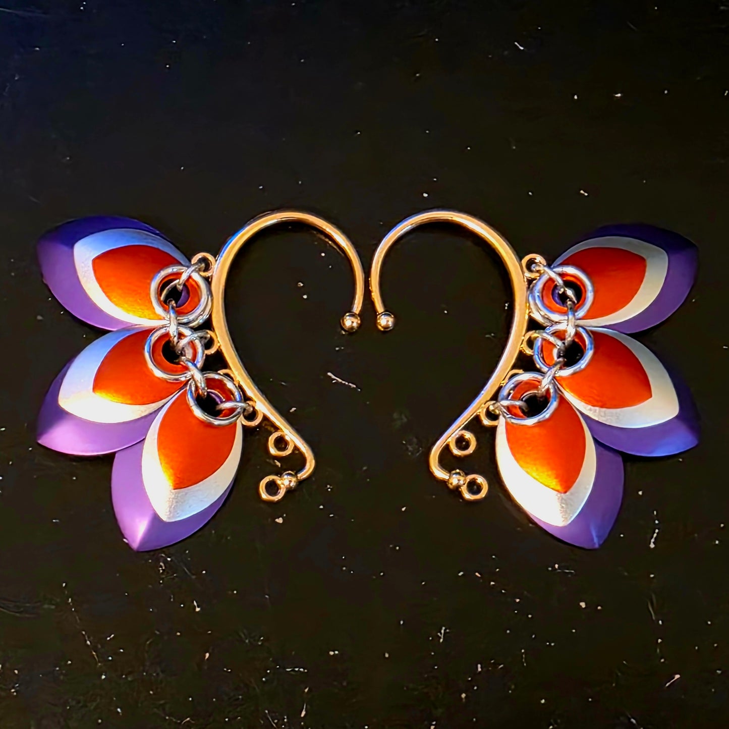 Scale Ear Cuff Pair