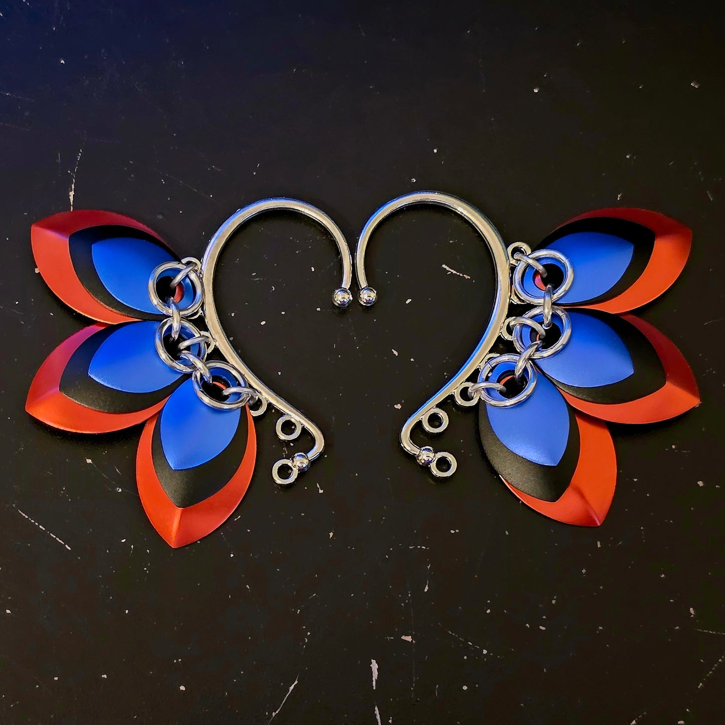 Scale Ear Cuff Pair