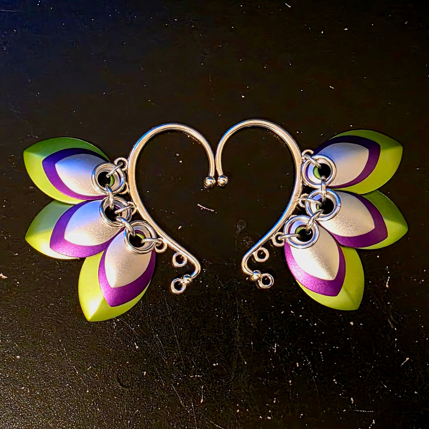 Scale Ear Cuff Pair