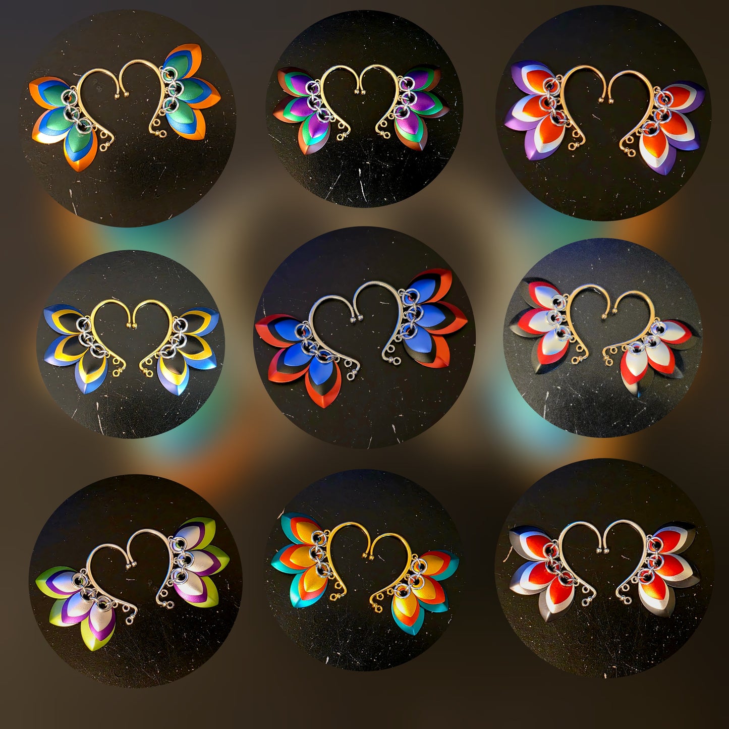 Scale Ear Cuff Pair