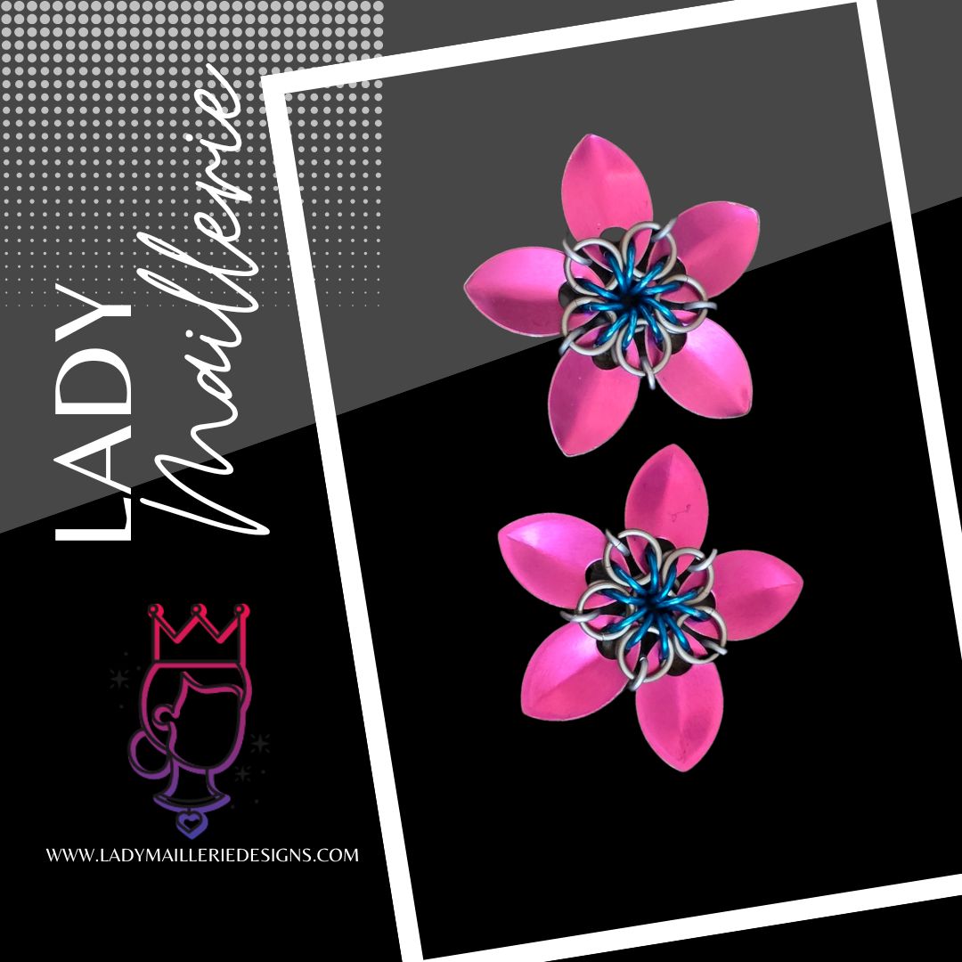 Fae Berry Bloom Scalemaille Hair Accessory