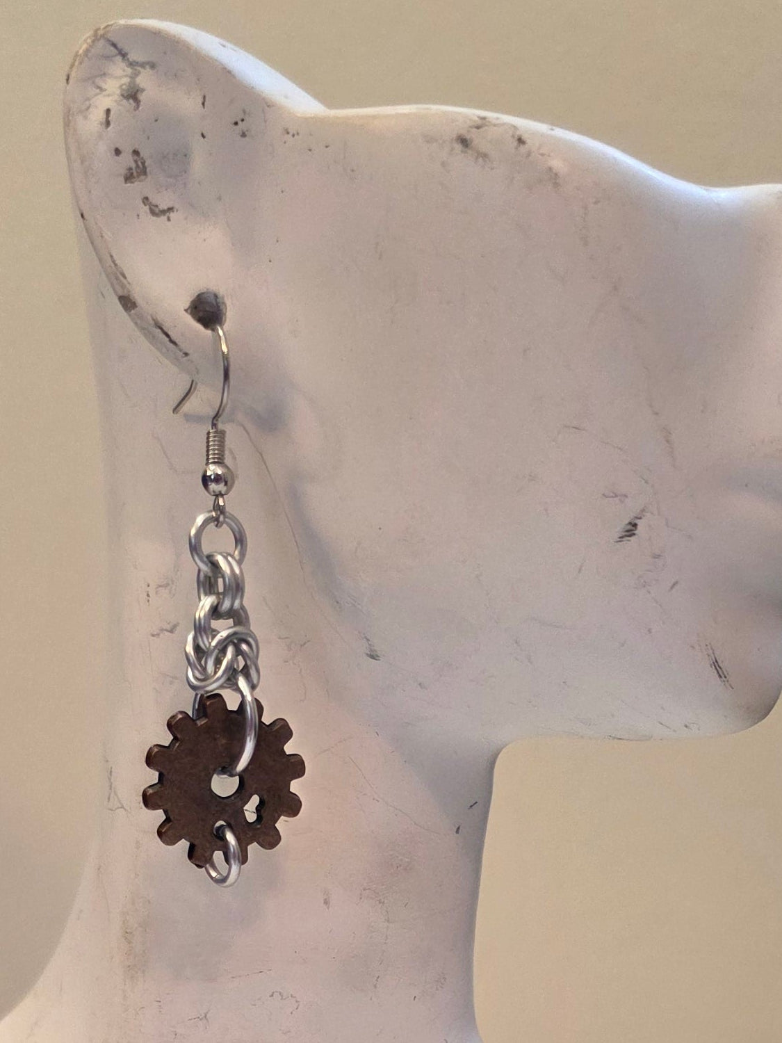 Steampunk Half Byzantine Earrings