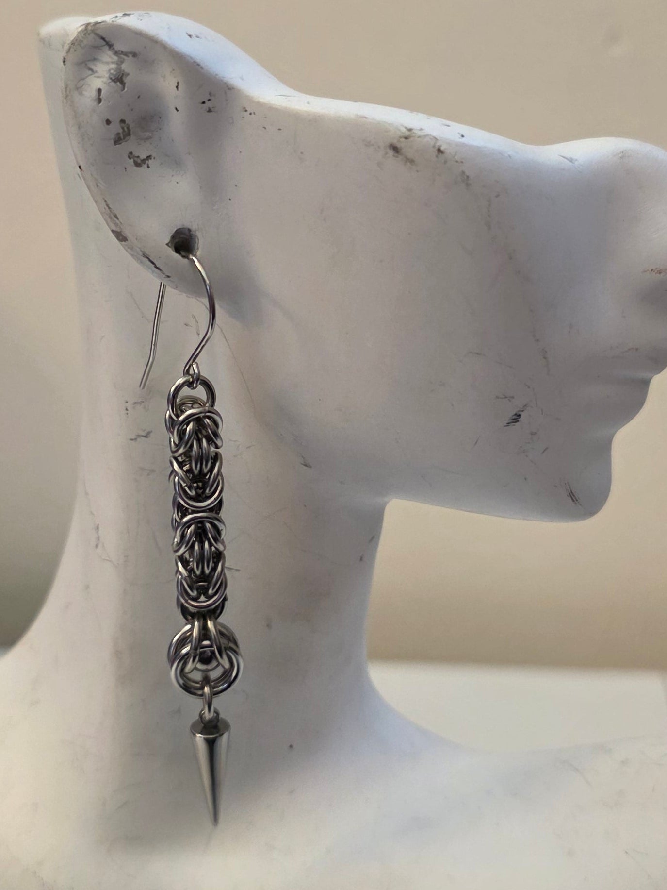 Steel Byzantine Ball Capture Earring