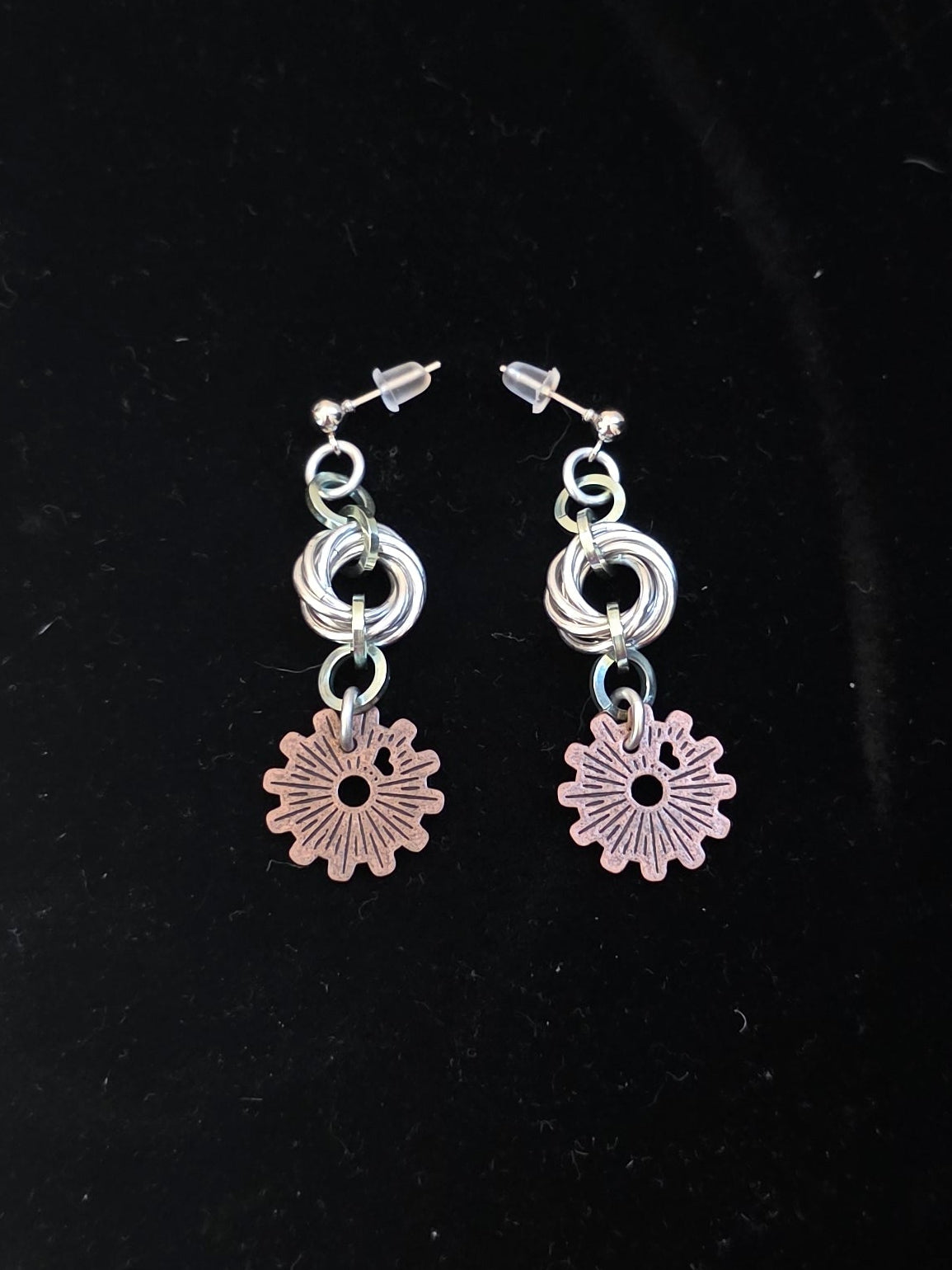 Steampunk Mobious Earrings