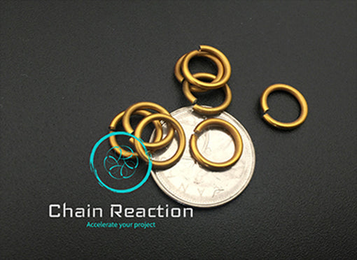 PRE-ORDER Anodized Aluminum Jump Rings - 16 SWG - 14 AWG - .0625" - 1.6 mm - 5/16 ID