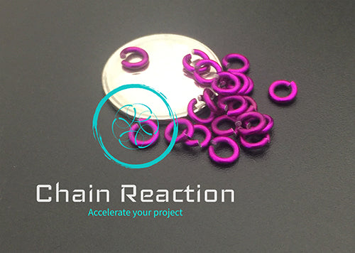 PRE-ORDER Anodized Aluminum - 18 SWG - 16 AWG - .048" - 1.2 mm - 1/8 ID