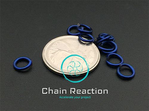 PRE-ORDER Anodized Aluminum - 18 SWG - 16 AWG - .048" - 1.2 mm - 3/16 ID