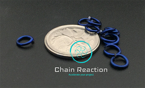 PRE-ORDER Anodized Aluminum - 18 SWG - 16 AWG - .048" - 1.2 mm - 3/16 ID