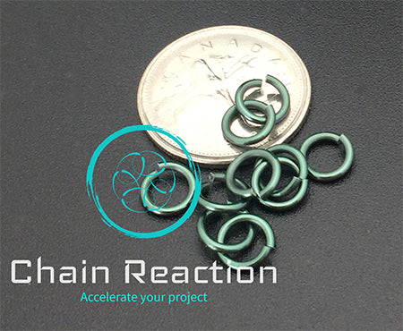 PRE-ORDER Anodized Aluminum - 18 SWG - 16 AWG - .048" - 1.2 mm - 3/16 ID