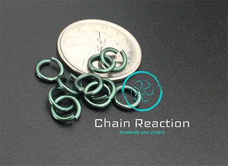 PRE-ORDER Anodized Aluminum - 18 SWG - 16 AWG - .048" - 1.2 mm - 3/16 ID