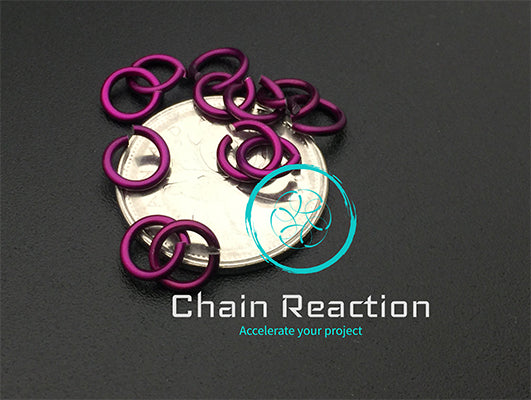 PRE-ORDER Anodized Aluminum - 18 SWG - 16 AWG - .048" - 1.2 mm - 3/16 ID