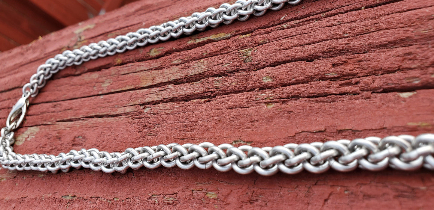 JPL3 Necklace Chain, Handmade Chainmaille necklace, Pendant perfect