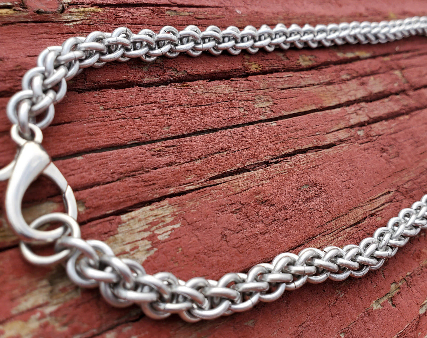 JPL3 Necklace Chain, Handmade Chainmaille necklace, Pendant perfect