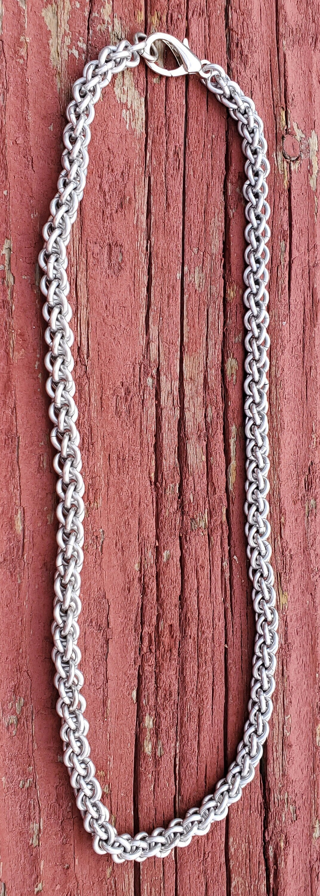 JPL3 Necklace Chain, Handmade Chainmaille necklace, Pendant perfect