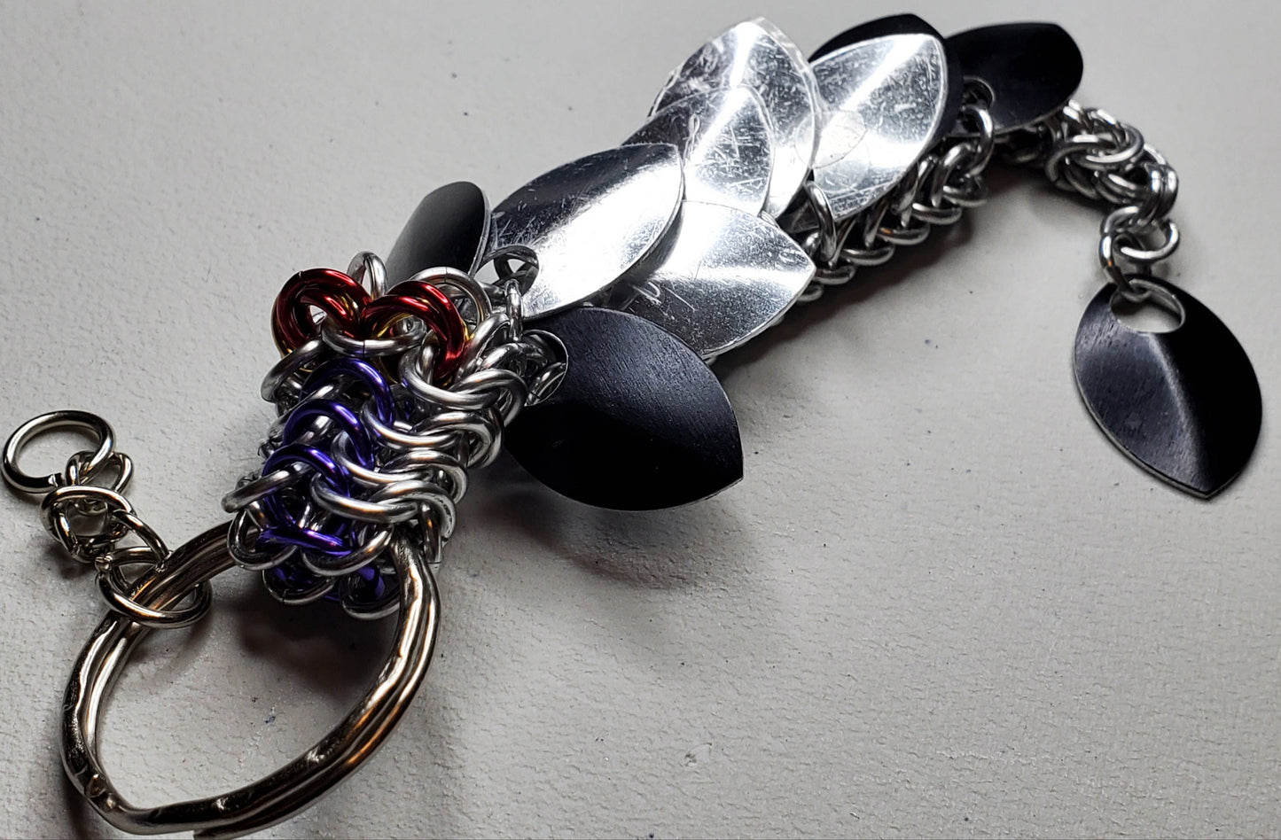 Mini Dragon Scale Keychain Sculpture Custom Color