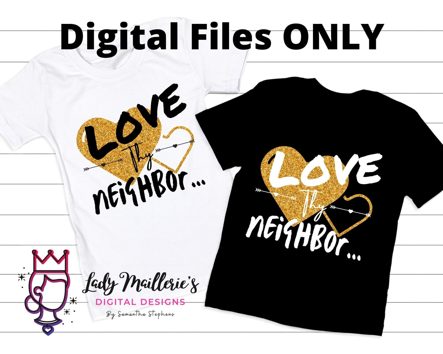 Love Thy Golden Rule© Digital Art **INSTANT DOWNLOAD** Digital File .pdf, .jpg, .png, .svg
