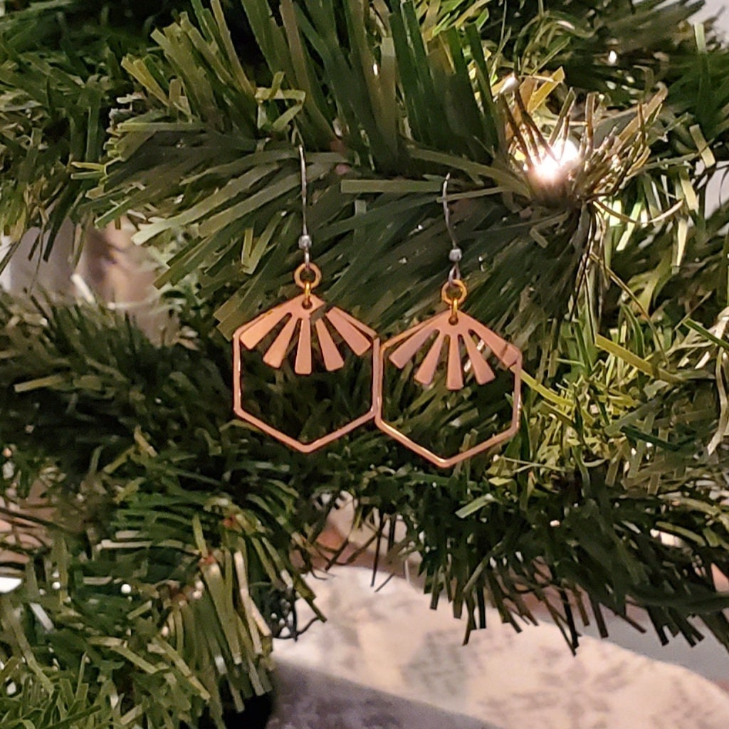Link's Desire Brass Dangle Earrings