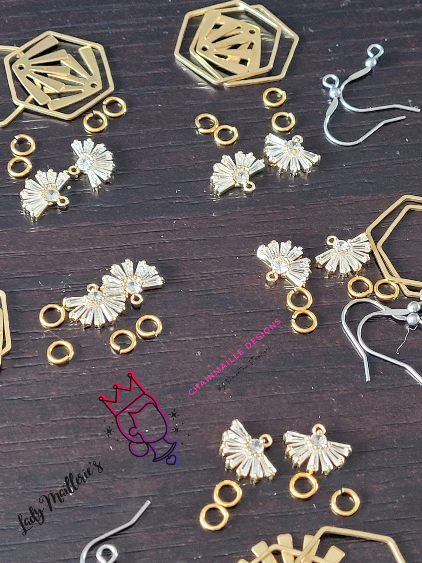 Link's Triumph Brass CZ Dangle Earrings