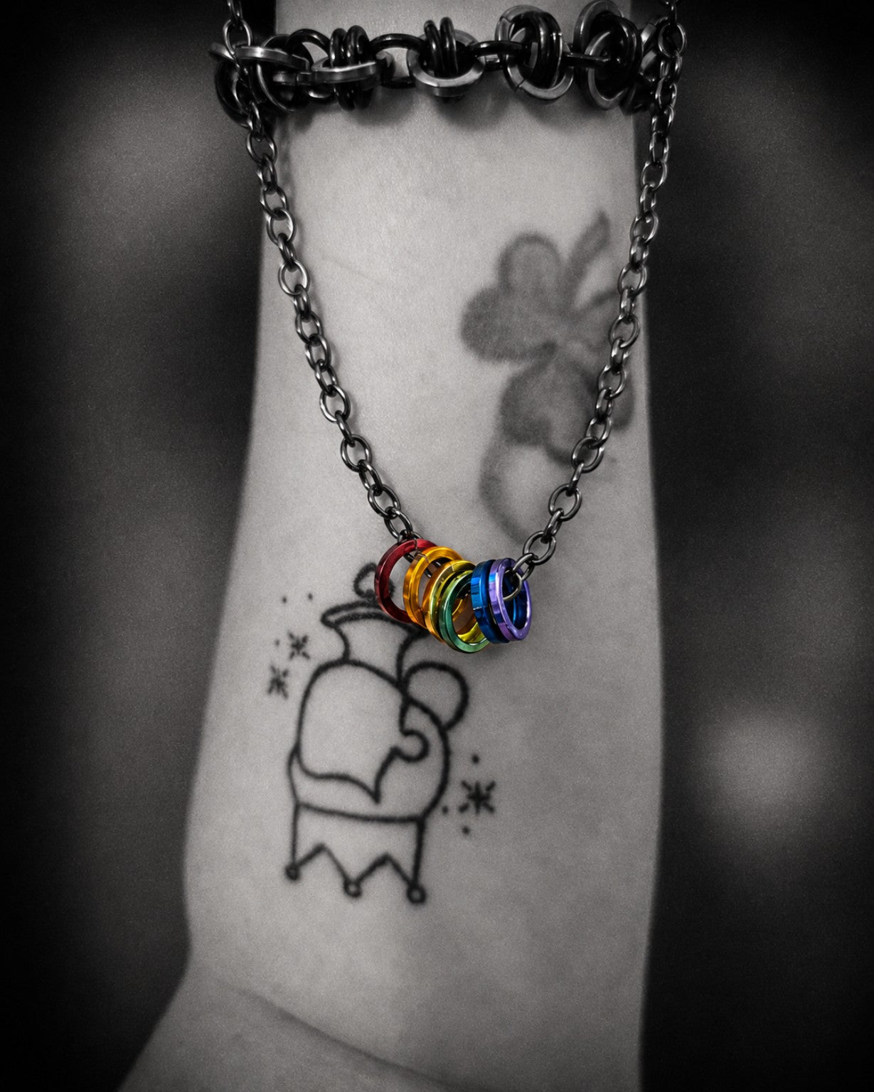 PRIDEcollection Rainbow Ring Pendant Necklace