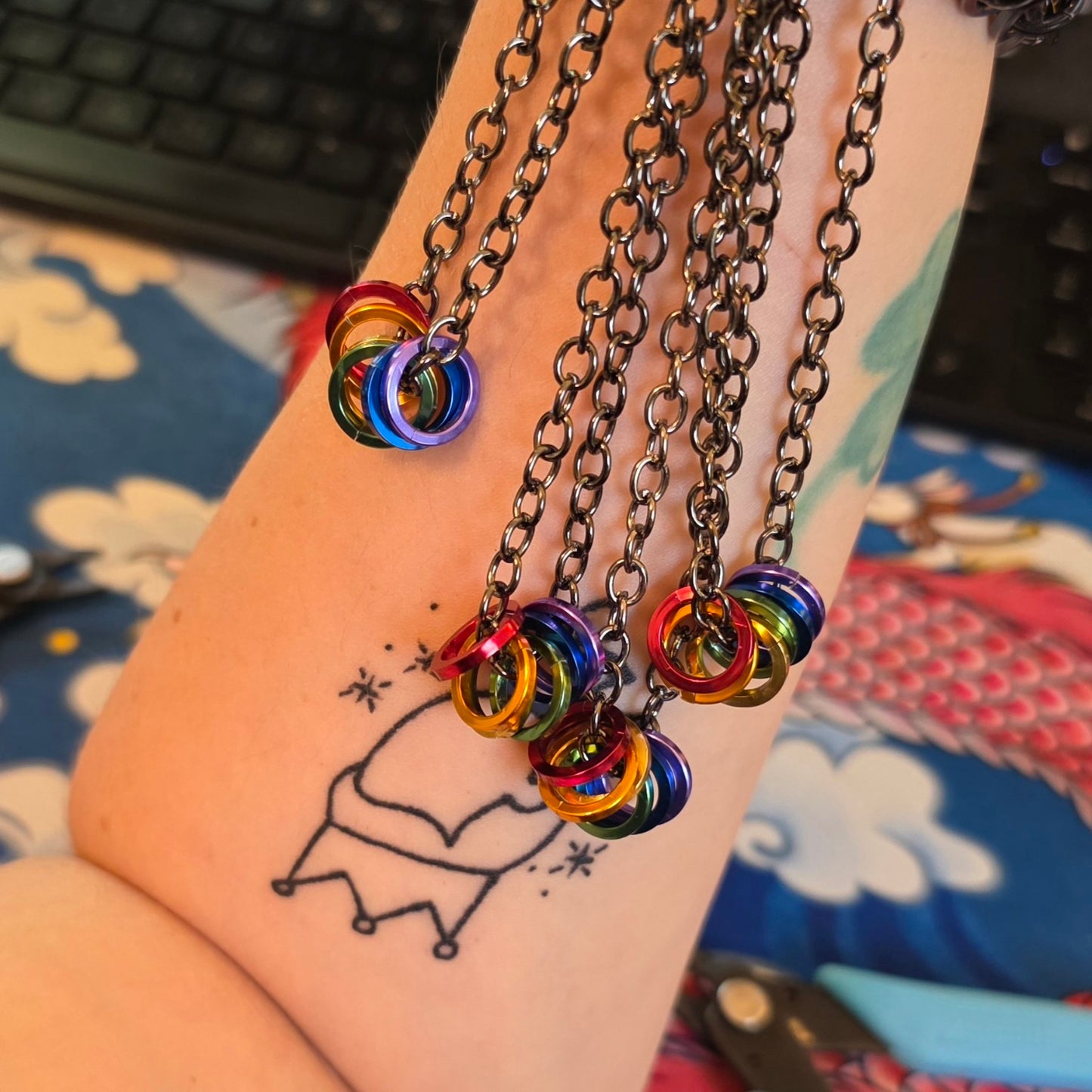 PRIDEcollection Rainbow Ring Pendant Necklace