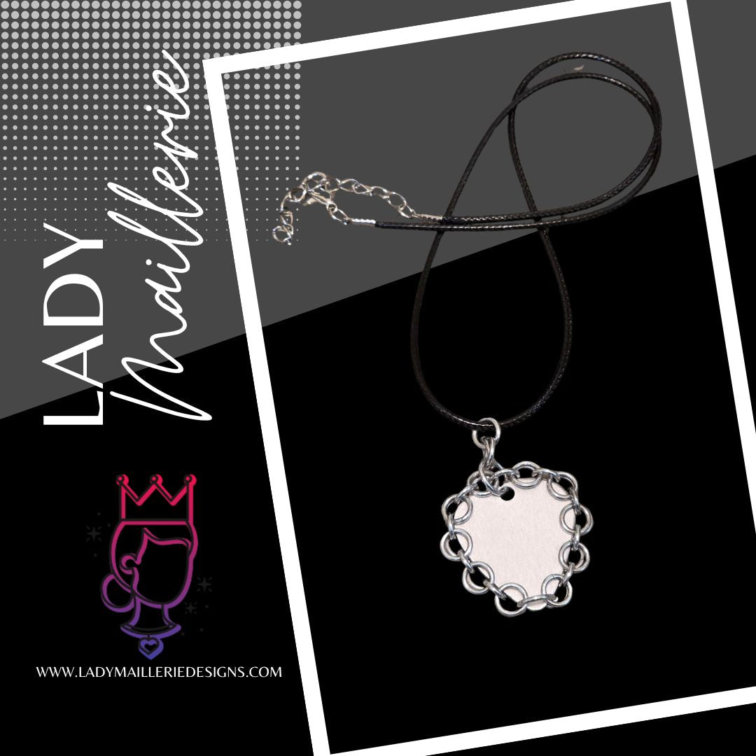 Aluminum Guitar Pick Pendant Necklace