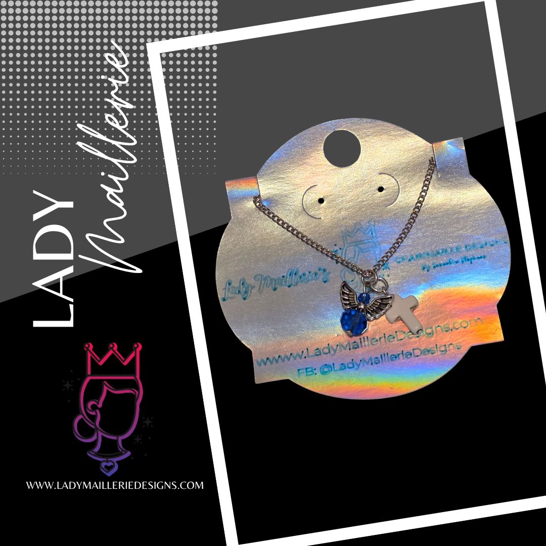 Guardian Angel Birthstone Necklace