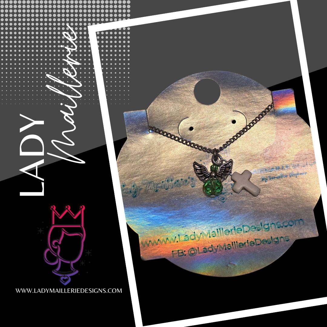 Guardian Angel Birthstone Necklace