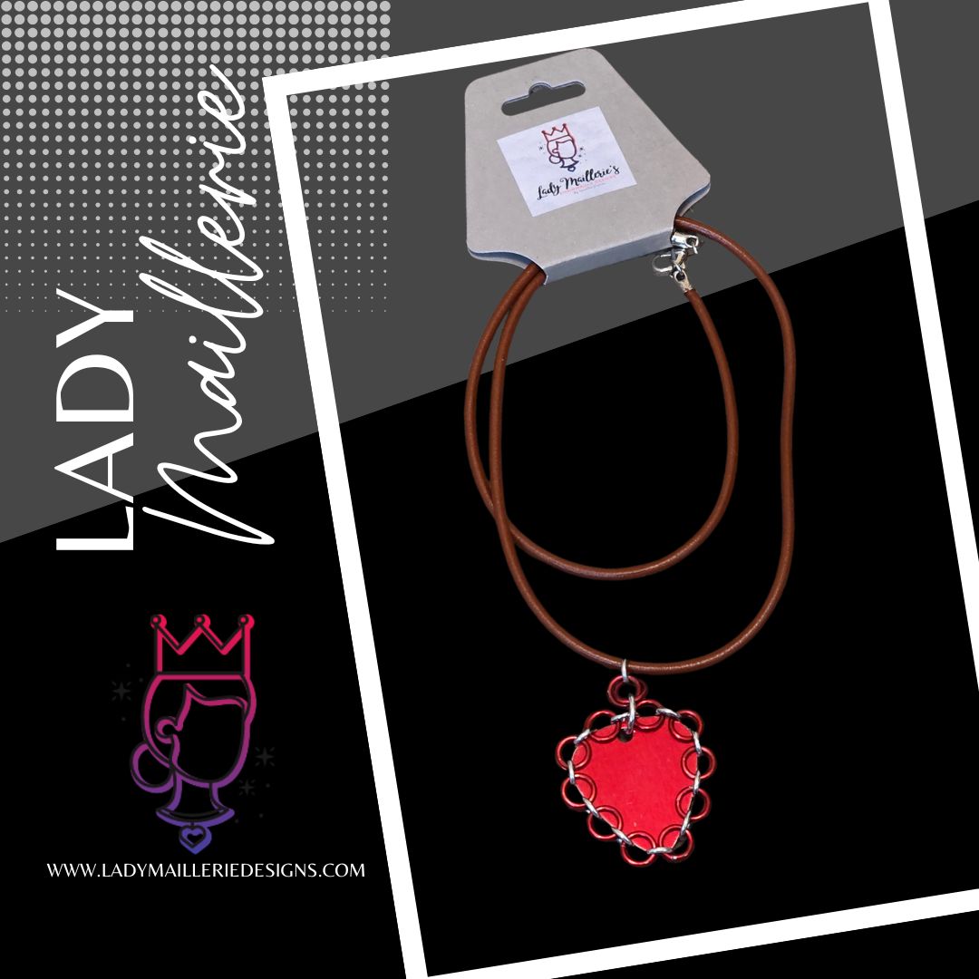 Aluminum Guitar Pick Pendant Necklace