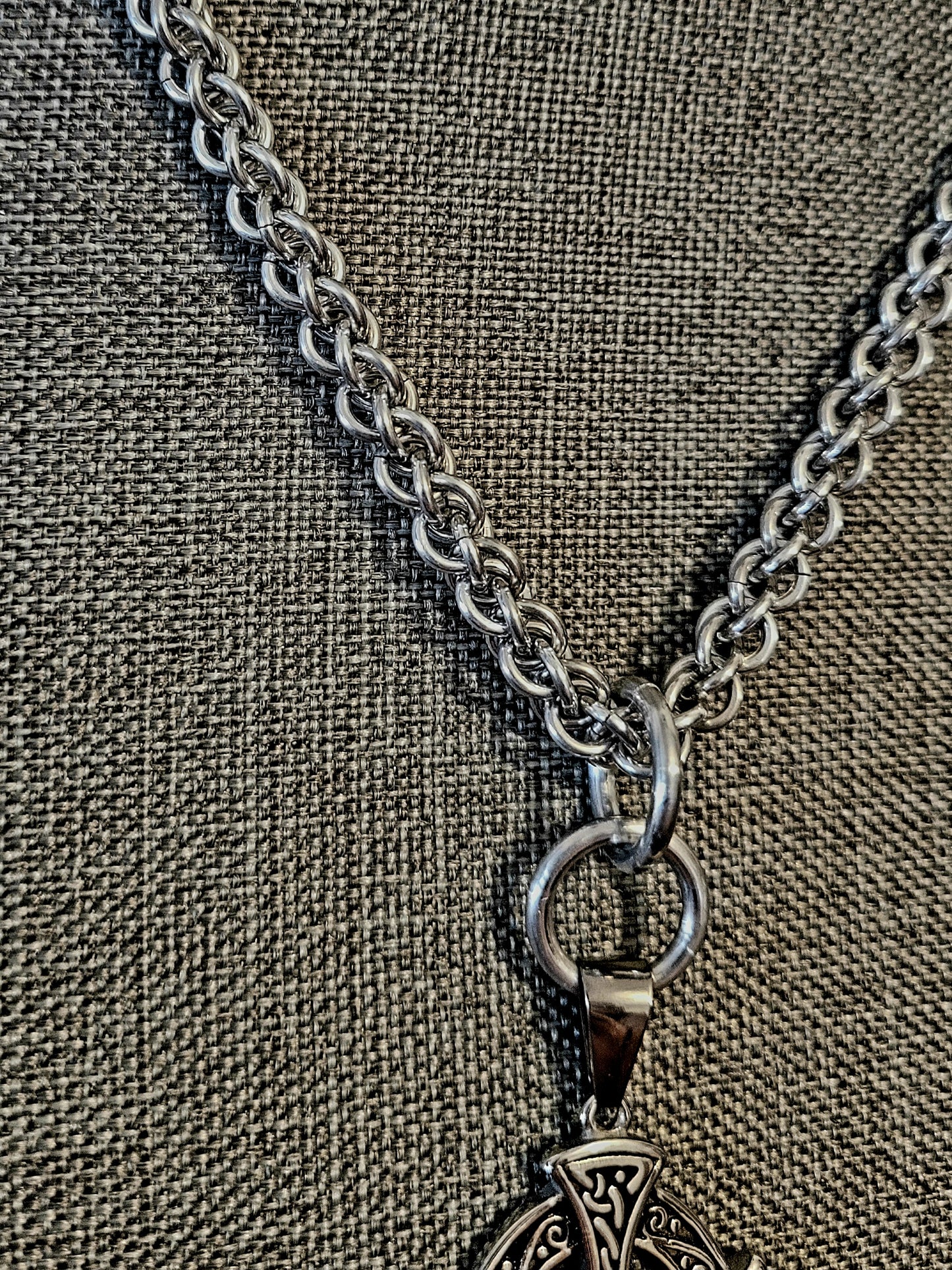 Celtic cross on JPL3 handmade chain