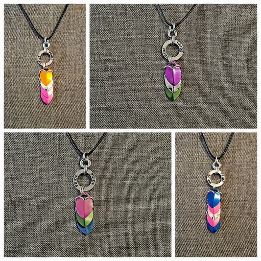 PRIDECollection: Scale Lgbtq+ Flag Pendant, necklace