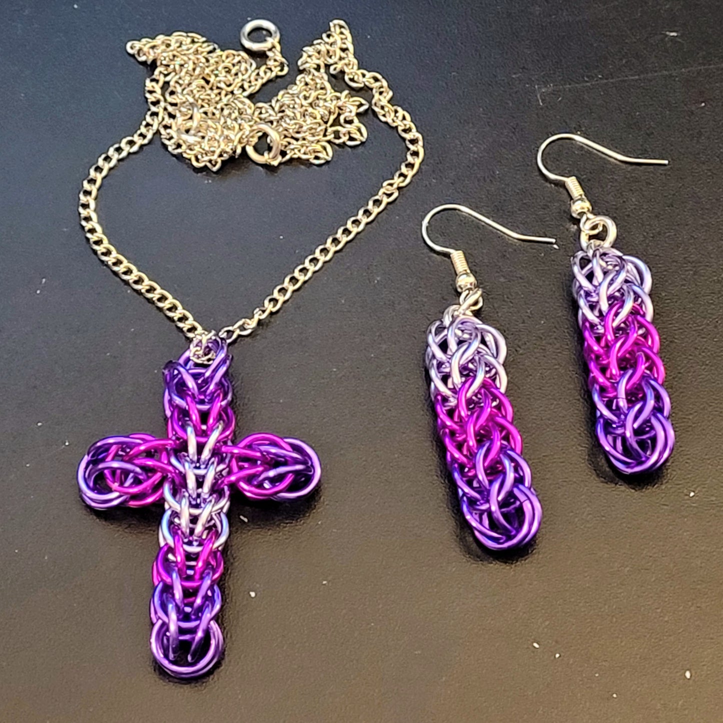 Cross and Earring Set