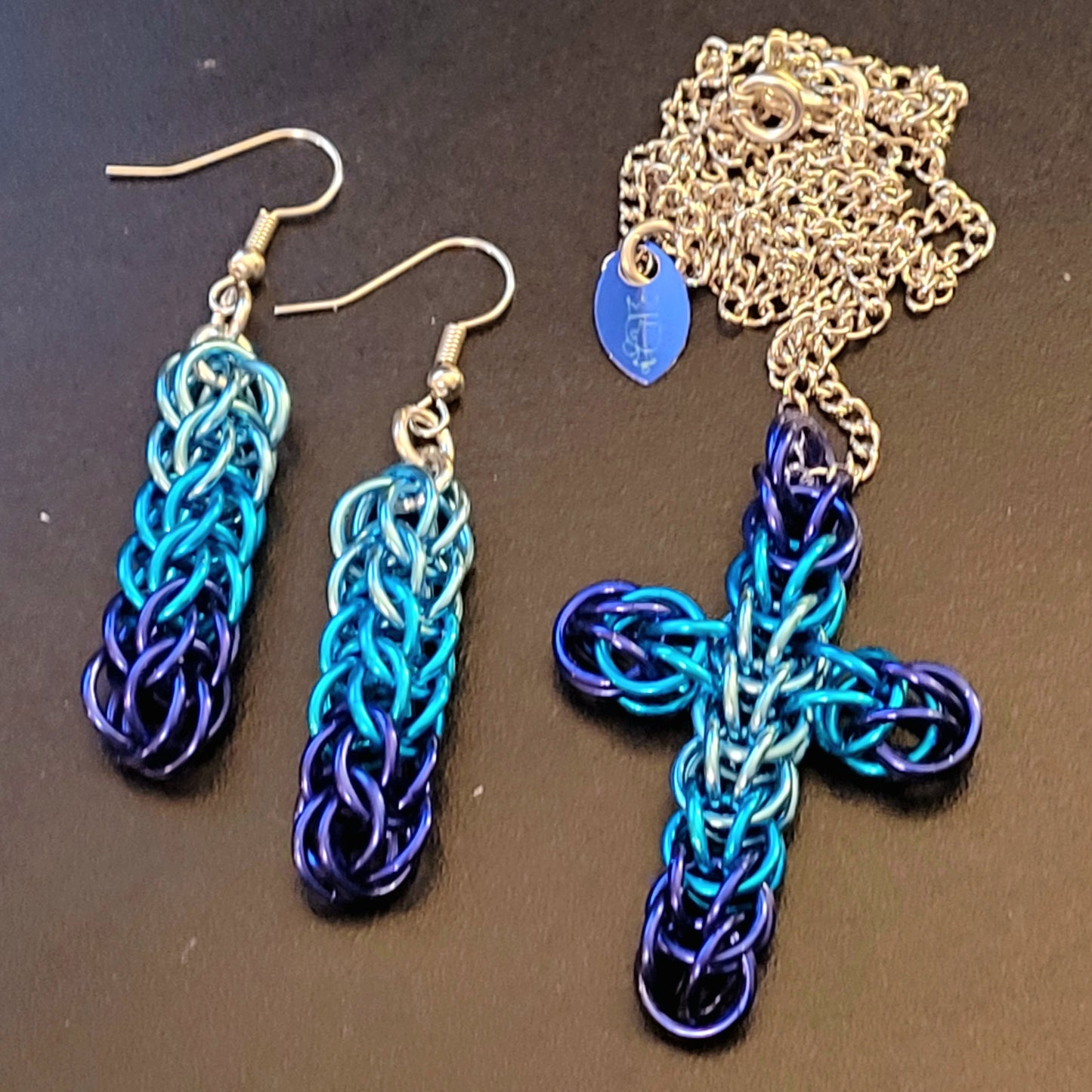 Cross and Earring Set