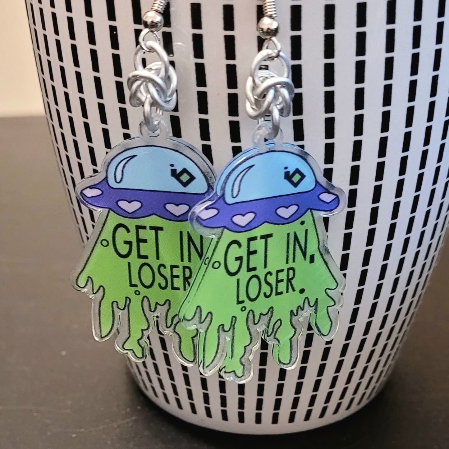 Alien Psychadelic Earrings