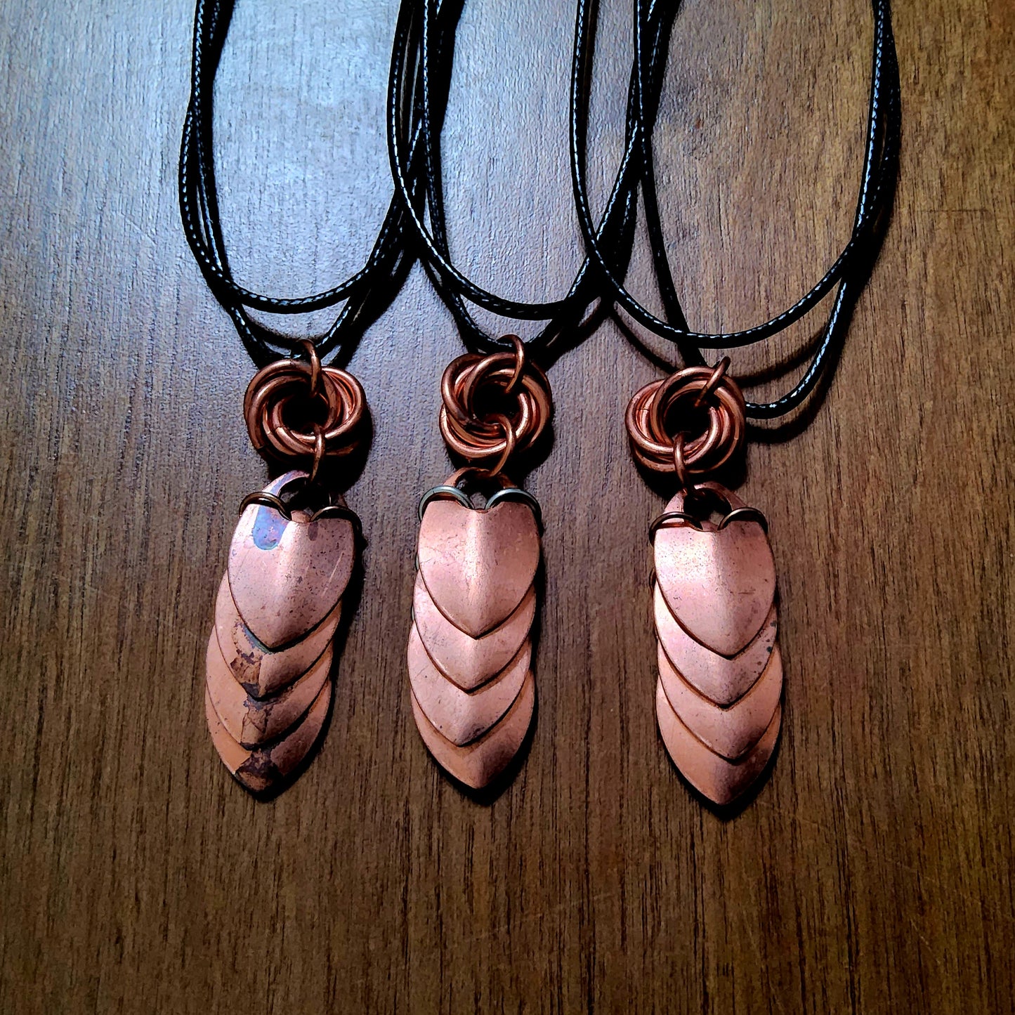 Steampunk Mobius Linear Scale Necklace