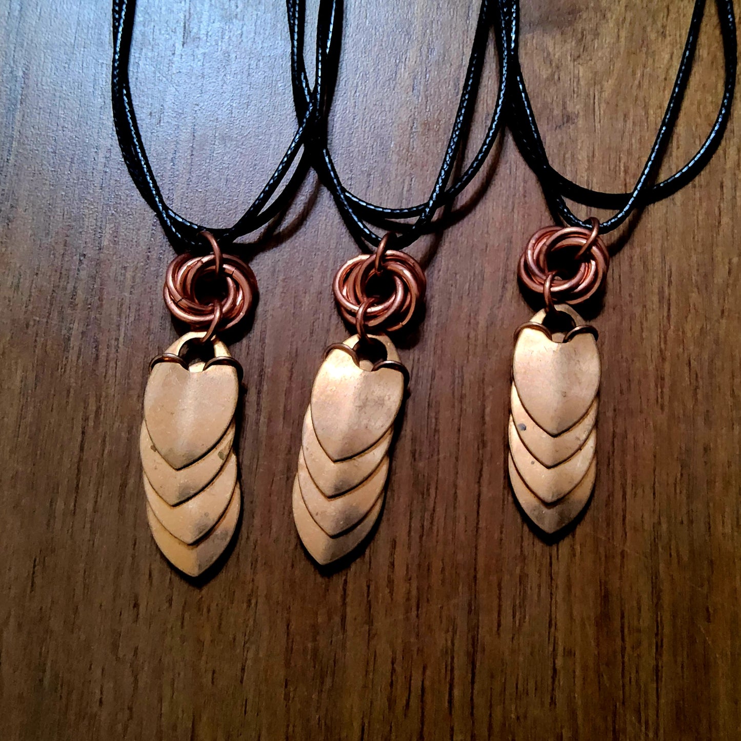 Steampunk Mobius Linear Scale Necklace