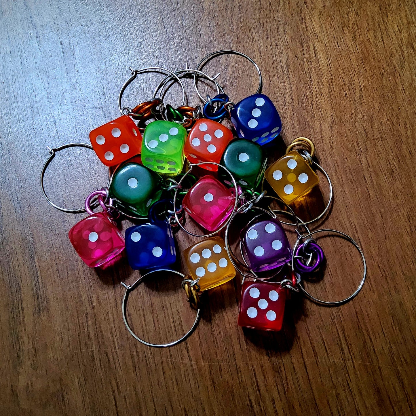 D6 Dice Drink Charms
