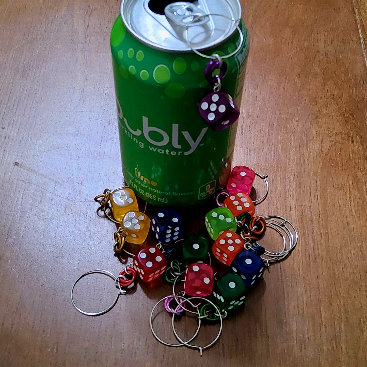 D6 Dice Drink Charms