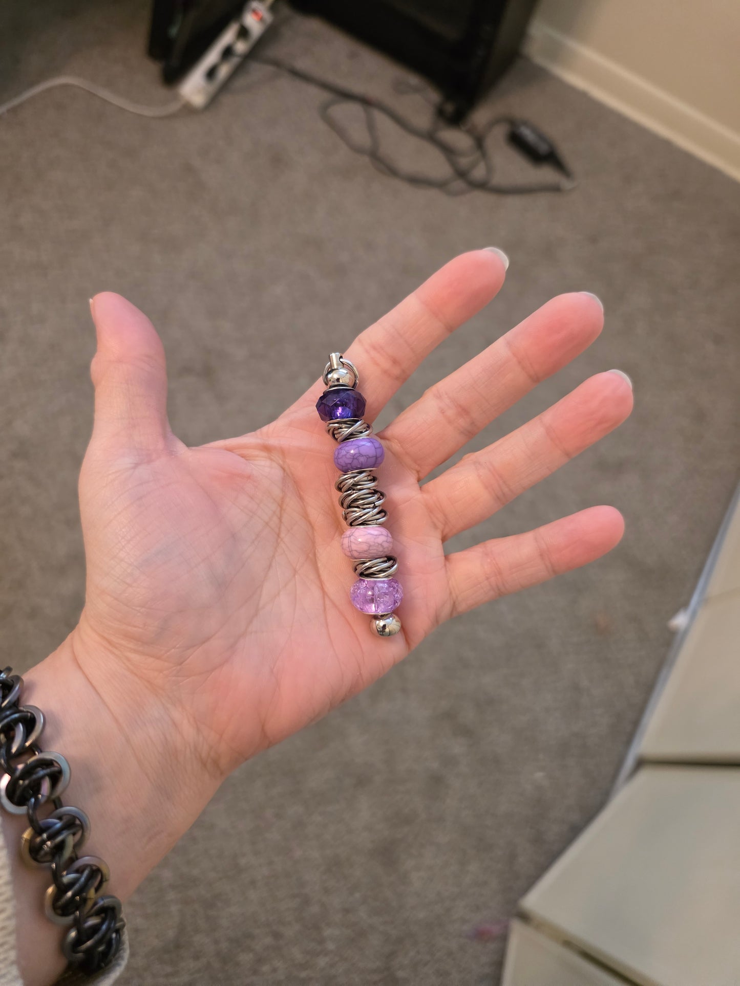 Colorful Beaded Fidget Keychains