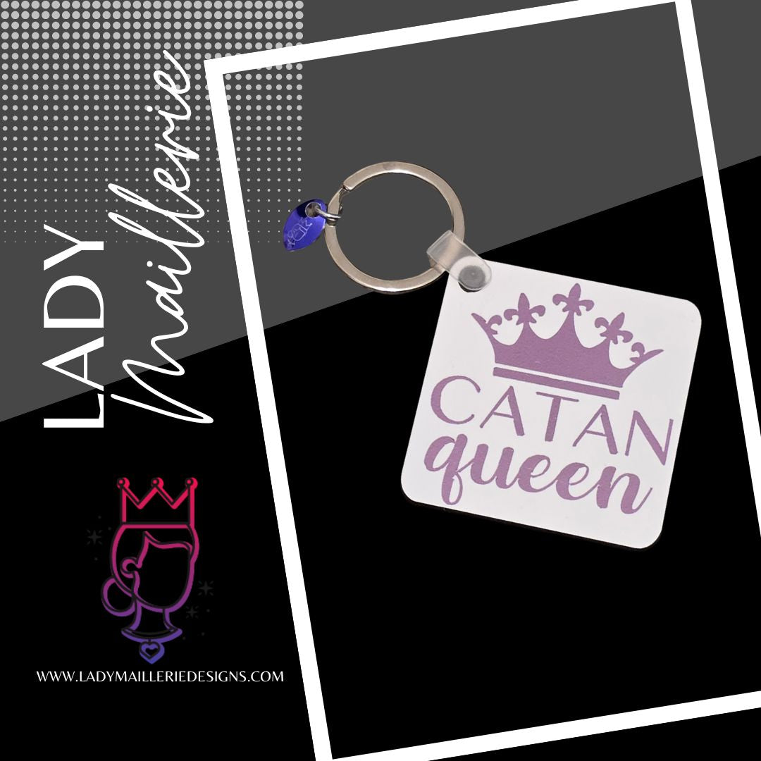 Catan Queen Keychain