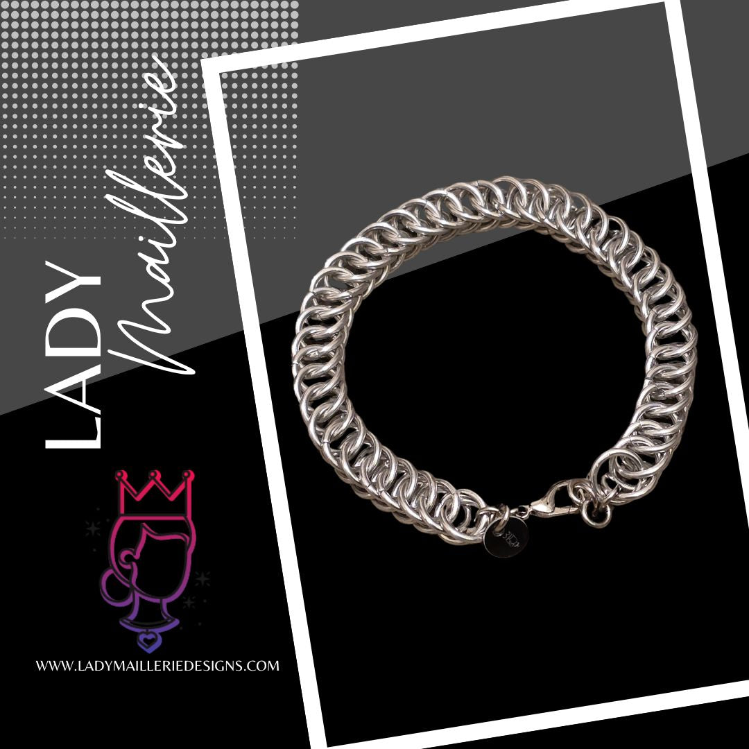 Silver Path Chainmaille Bracelet