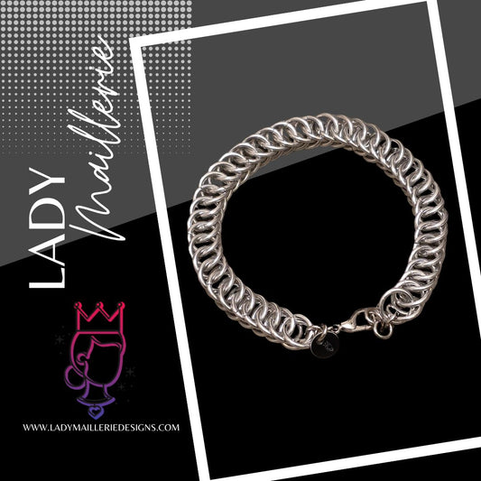 Silver Path Chainmaille Bracelet