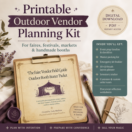 The Faire Vendor Field Guide: Outdoor Booth Starter Packet