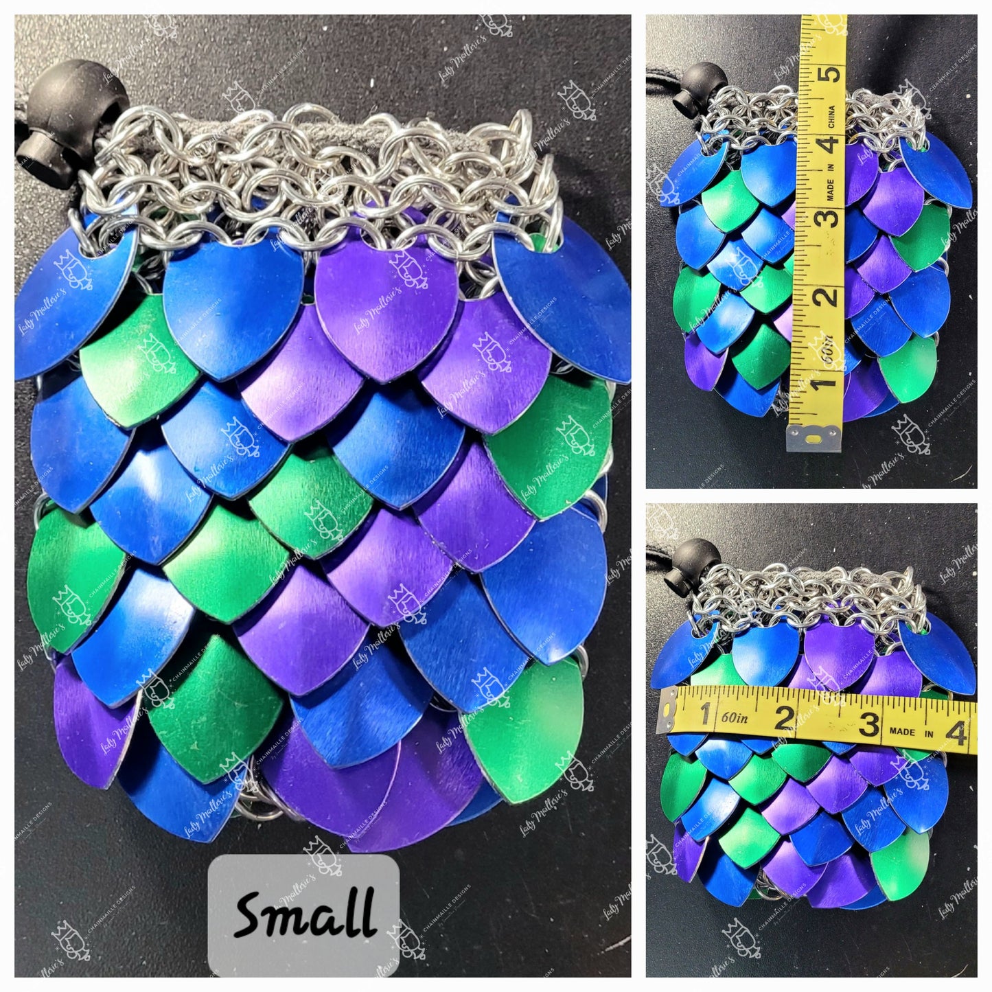 Scale Dragon's Egg Scalemaille Dice Bag