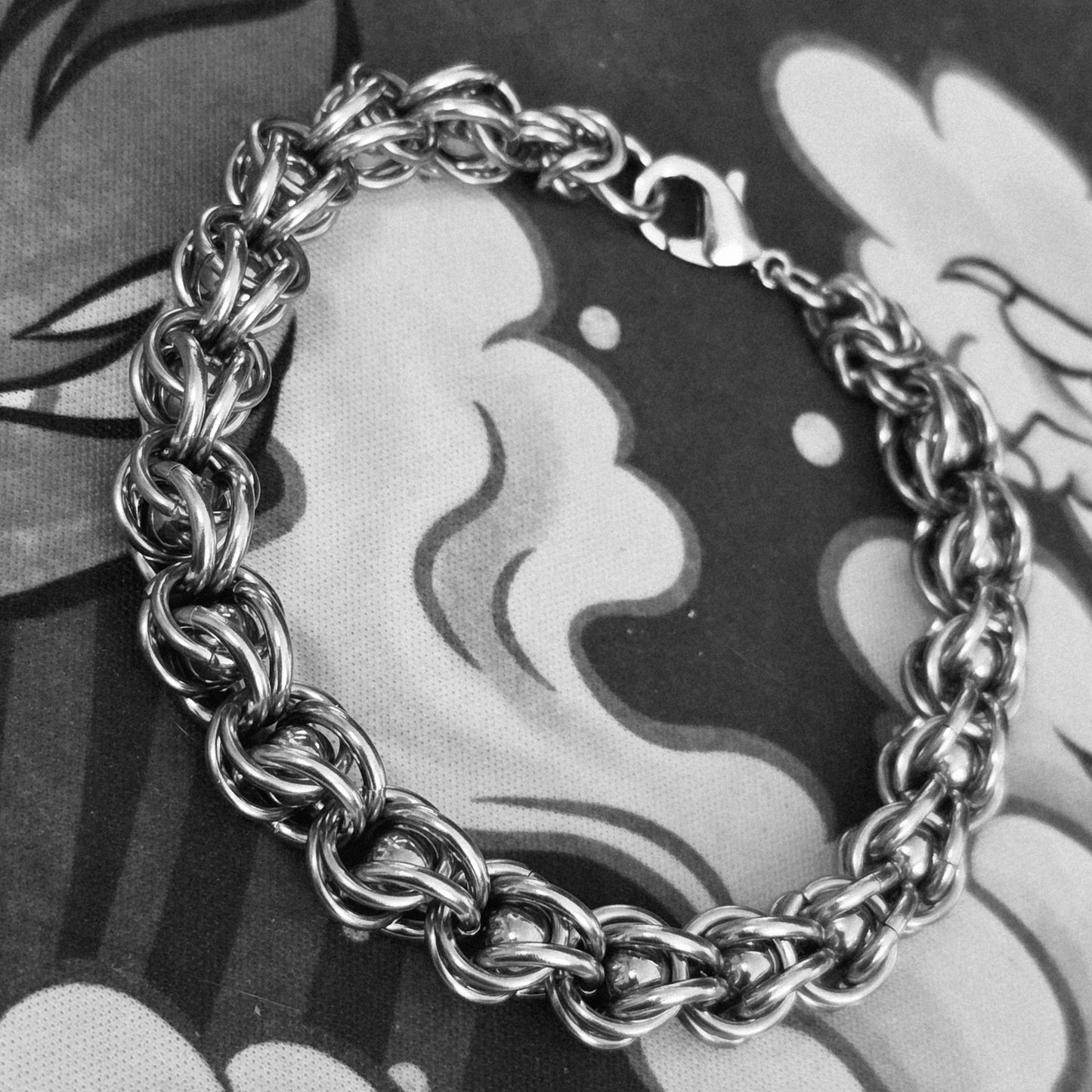 Steel Captured Ball Bracelet